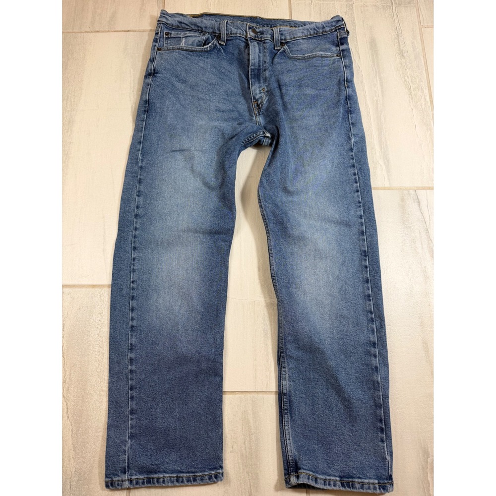 Levis 505 Regular Fit Mens Blue Straight Leg Denim Jeans W36 L29 Medium Wash